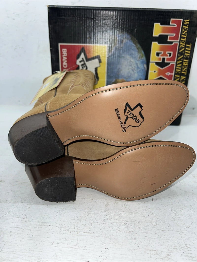 New Women’s Brown Texas Brand Cowboy Boots. 4906 6.5 6 1/2 M. 19-119