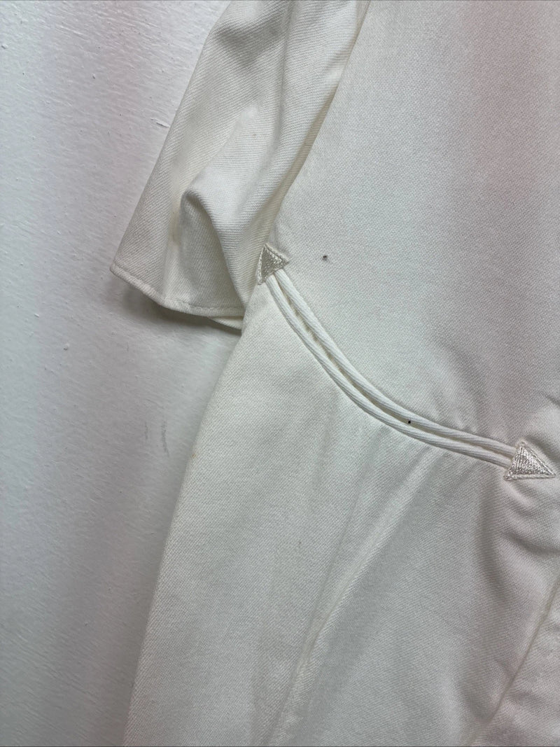 New Women’s Denũm Jeans White Short Sleeve Pearl Snap Shirt Small MM-72