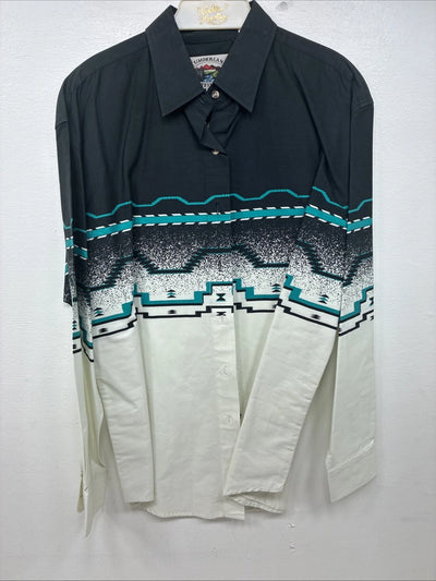 New Women’s Cumberland Designed Long Sleeve Button Up Medium MM-110