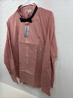 New Wayne Scott Red Long Sleeve Button Up English Shirt XL X-79