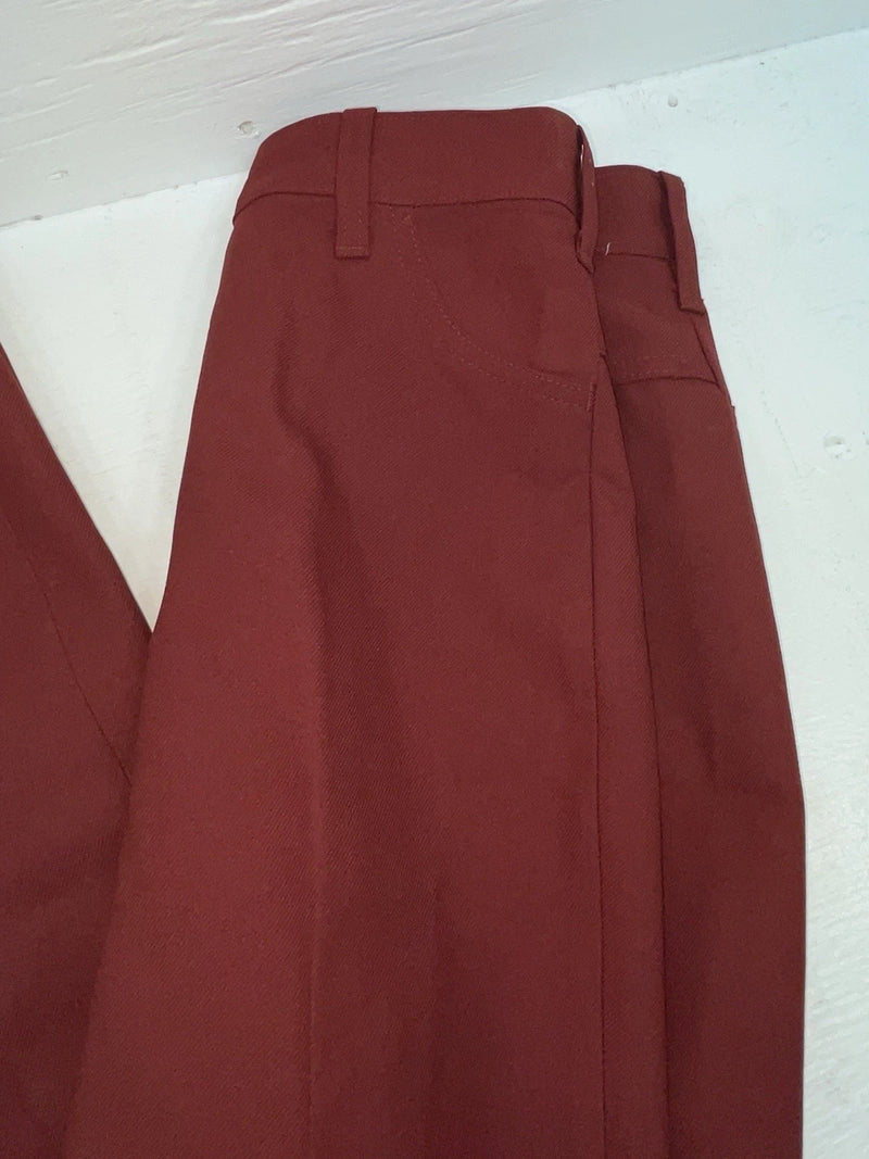 New Vintage Red Dickson Jenkins Polyester Pants ZZ-73