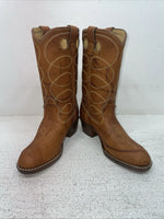 New Youth Brown Texas Brand Cowboy Boots. 2841 3.5 3 1/2 D. 24-142