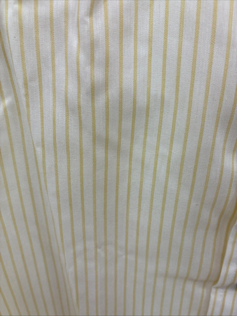 New Men’s Panhandle Slim Yellow Strip Long Sleeve Pearl Snap 16 Large AA-33