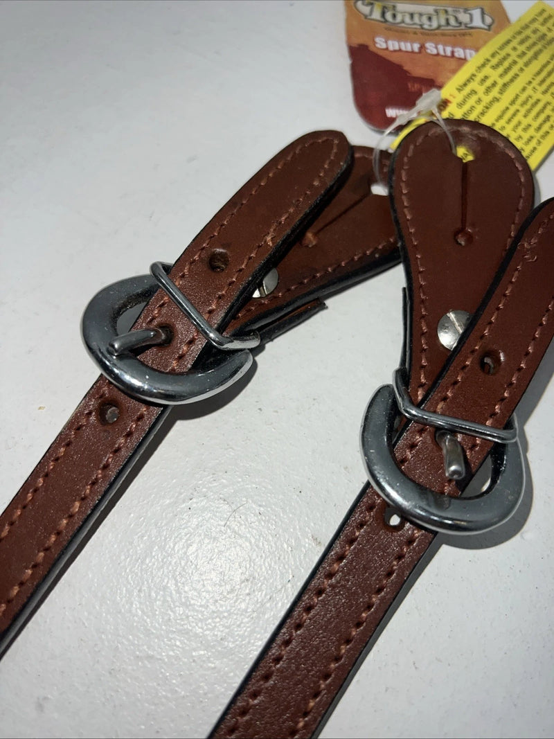 New Tough 1 Brown Leather Spur Straps #78-3643 3C-24