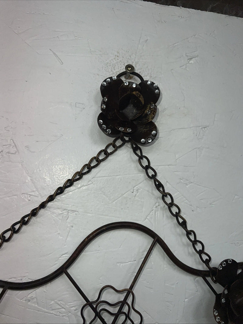 New Western Moments Bronze Hanging Rose Picture Rack #94490 3C-29