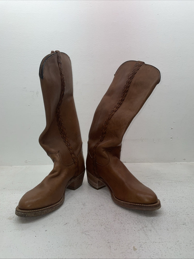 New Men’s Brown Texas Brand Cowboy Boots. M 331 9 D. 4-94