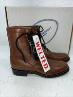 New Women’s Brown Lace Up A Jama Product Cowboy Boots. Y 5117 6 M. 19-111