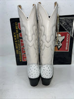 New Women’s White Texas Brand Cowboy Boots. 4207 6 M. 20-108