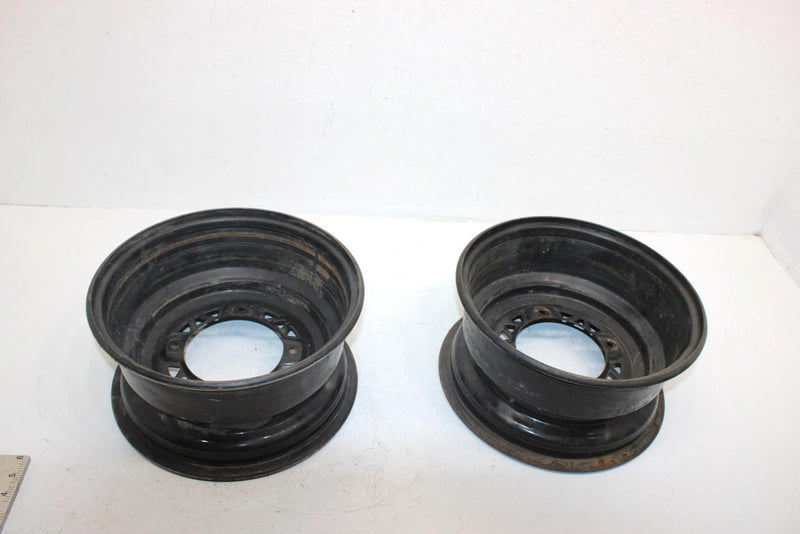 2001 Polaris Sportsman 500 Oem 12x6 Front Wheel Rim Pair 1520269-067 AP81