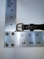 New Brown Genuine Leather Wright Gold Pendent 34” Belt #10484 Z-172