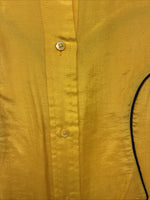New Women’s Panhandle Slim Yellow Long Sleeve Button Up Small KK-69