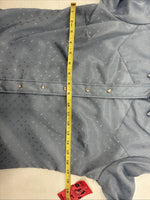 New Women’s Dickson Jenkins Blue Long Sleeve Pearl Snap Size 32 KK-10