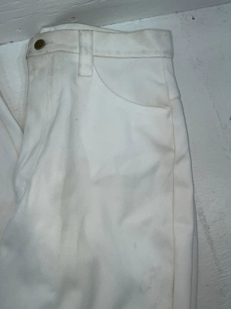 New Vintage White Lee Polyester Pants #301084 VV-46