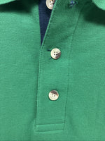 New Men’s Wrangler Green Black Short Sleeve Polo Shirt XL T-22