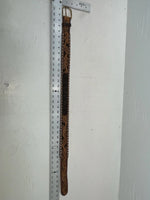 New Brown Genuine Leather Longhorn Tooled 32” Belt #82827 JJ-1