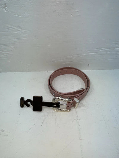 New Pink Genuine Leather Nocona Silver Bling 34” Belt #4420430 JJ-33