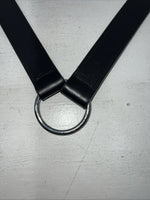 New Royal King Black Genuine Leather Tripping Collar #41-950 Y-23
