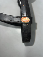 New Silver Fox Black Pony Snaffle Bridle #20-1189-2 BB-12