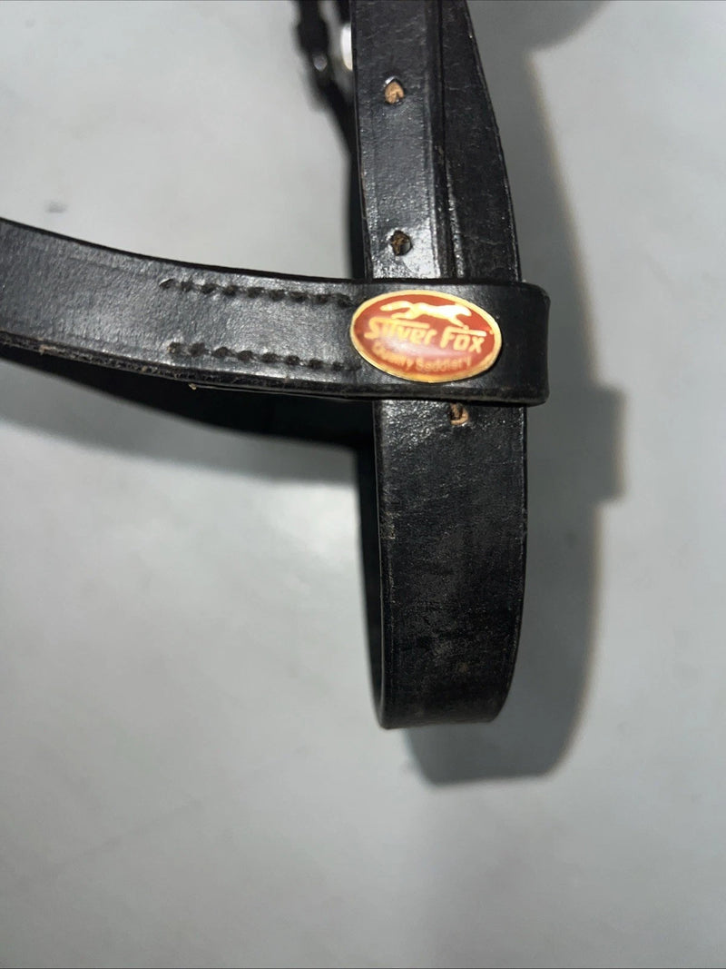 New Silver Fox Black Pony Snaffle Bridle #20-1189-2 BB-12