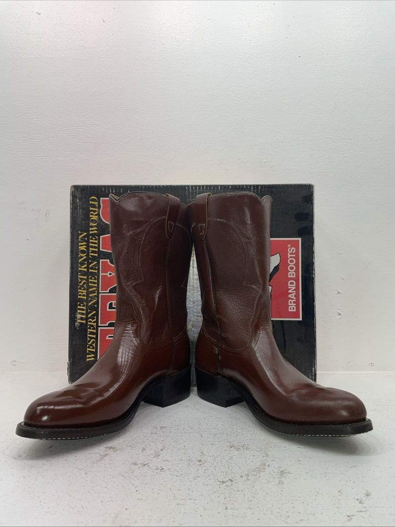 New Men’s Brown Texas Brand Cowboy Boots. 8311 9 D. 5-57