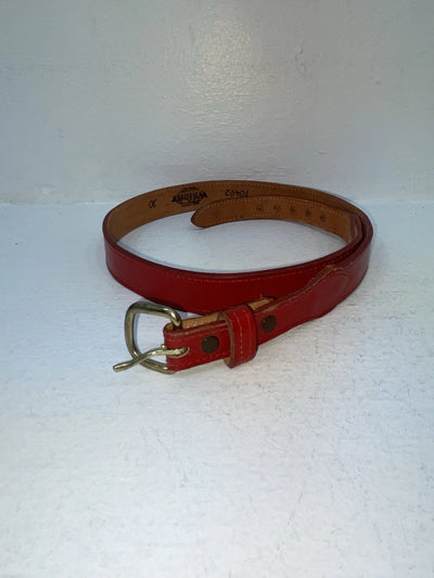 New Red Genuine Leather Wright 30” Belt #10492 Z-85