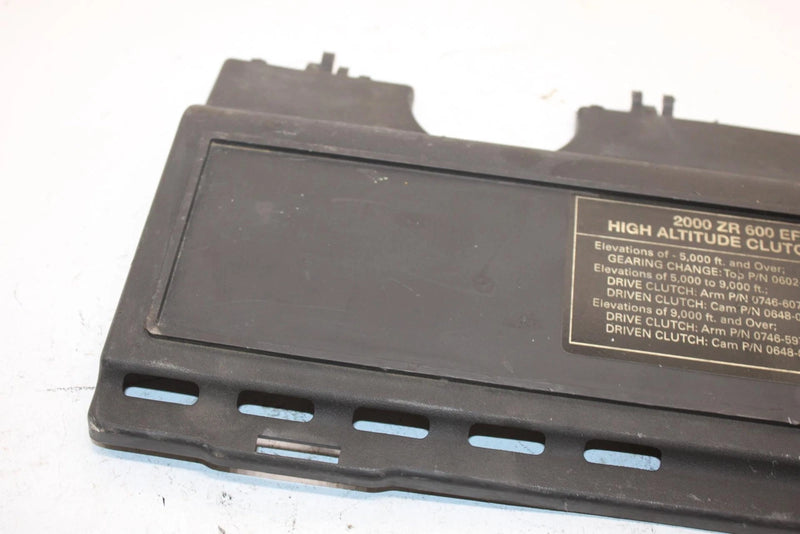 00 Arctic Cat Zr 600 Efi Oem Tool Tray Cover 1670-049 SA186