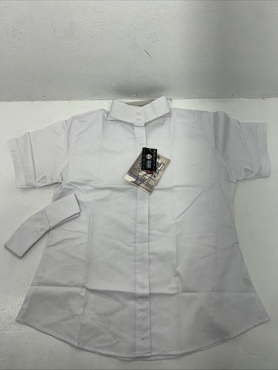 New Women’s White Tough 1 Comfort Riders Short Sleeve Riding Shirt. 38 D-37