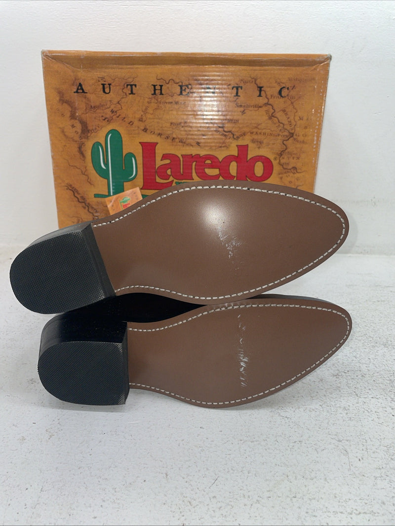 New Men’s Black Laredo Cowboy Boots. 6859 9 E W. 3-31