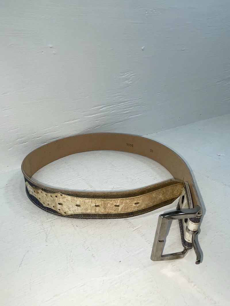 New Blue Genuine Leather 32” Belt #7330 JJ-148