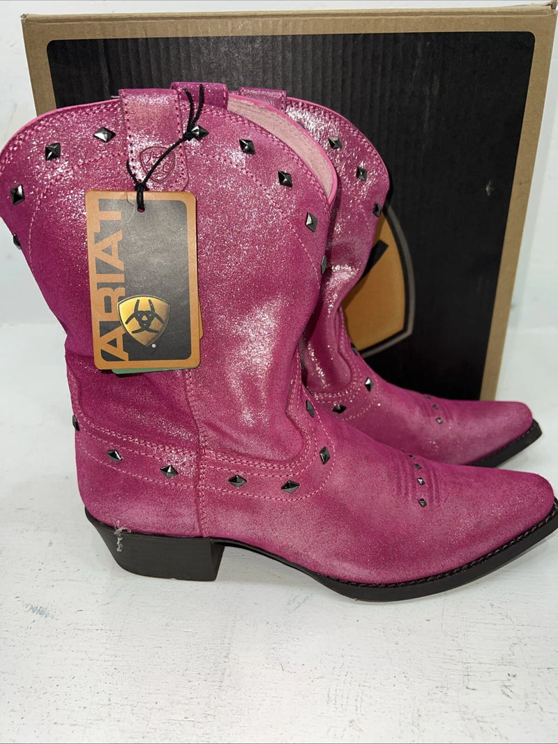 New Children Ariat Pink Cowboy Boots. 6 M. 24-49