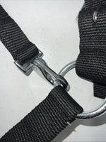 New Tough 1 Black White Draft Deluxe Nylon Halter #50-9575 W-37