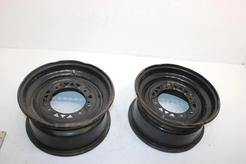 2001 Polaris Sportsman 500 Oem Front Wheel Rim Pair 12x6 1520269-067 AP81