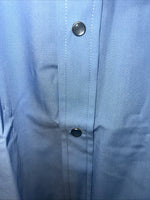 New Men’s Blue ELY Cattleman Pearl Snap Short Sleeve Shirt. 18.5 2XL P-47