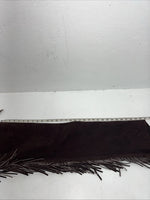 NOS Brown Show Chaps With Fringe Adjustable Waist 38” N-38
