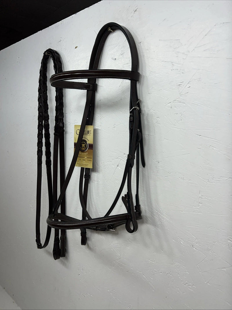 New Brown Leather Camelot Oversize English Bridle #140412 BB-45
