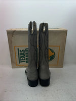 New Men’s Gray Texas Brand Cowboy Boots. 6802 8.5 8 1/2 D. 3-123