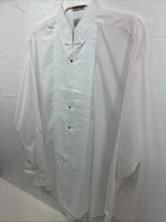 New Classix White Long Sleeve Button Up English Shirt XL AA-49