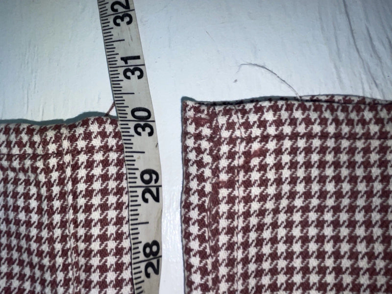 New Vintage Red And White Checkered Lee Polyester Pants #2600362 SS-84