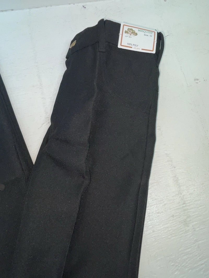  New Vintage Black Mesquite Polyester Pants #5911 3A-27