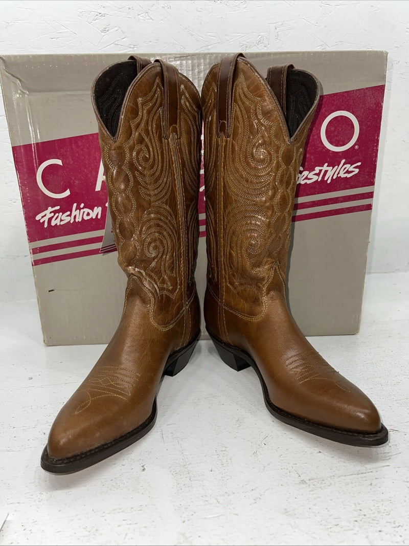 New Women’s Brown Capezio Cowboy Boots. L 394 6.5 6 1/2. 19-135