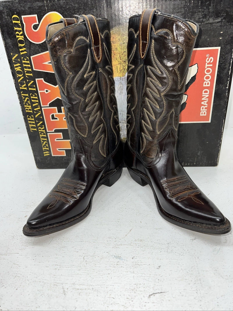 New Women’s Brown Texas Brand Cowboy Boots. 4411 6.5 6 1/2 M. 19-134