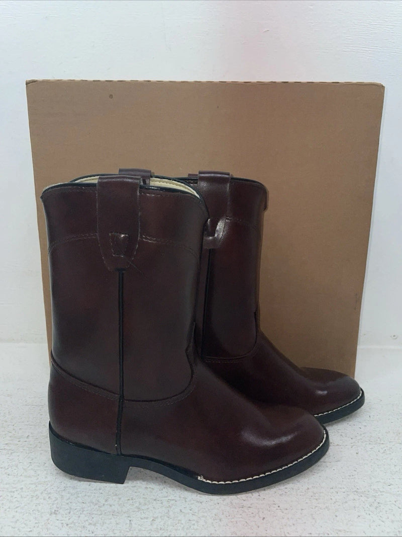 New Youth Cherry Black Texas Brand Cowboy Boots. 3008 4 D. 22-91