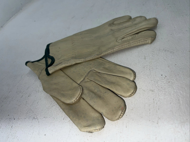 New Tan Leather Work Gloves Q-504
