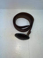 New Brown Genuine Leather Weaved 48” Belt NN-145