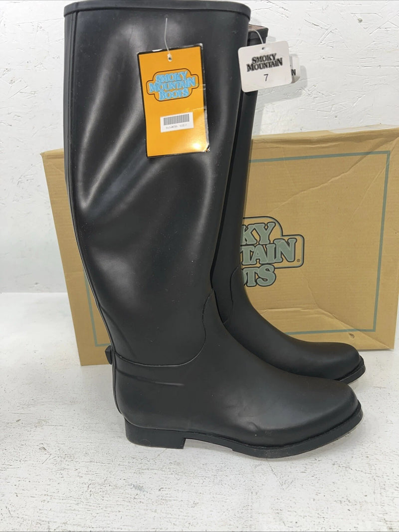 New Women’s Black Rubber Boots. 6705 7 M. 18-92