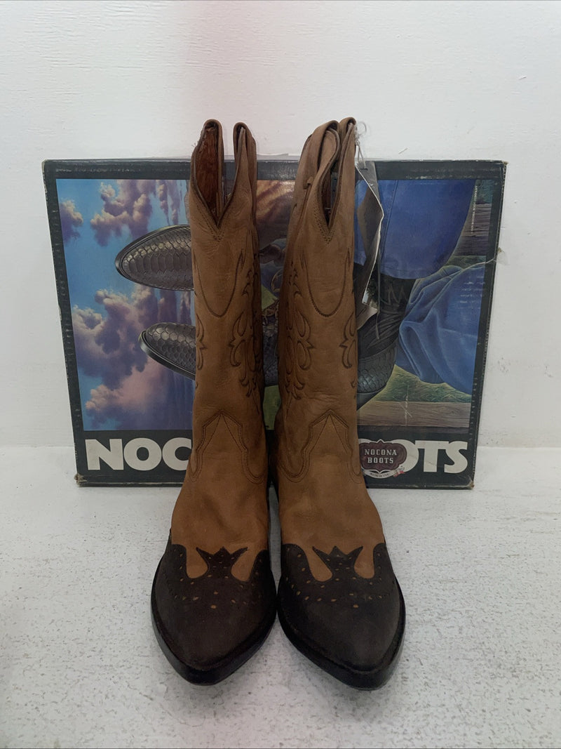 New Men’s Brown Nocona Cowboy Boots. 7232 8.5 8 1/2 D. 3-128