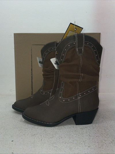 New Kids Brown Smoky Mountain Cowboy Boots. 1122 C 13. 23-29