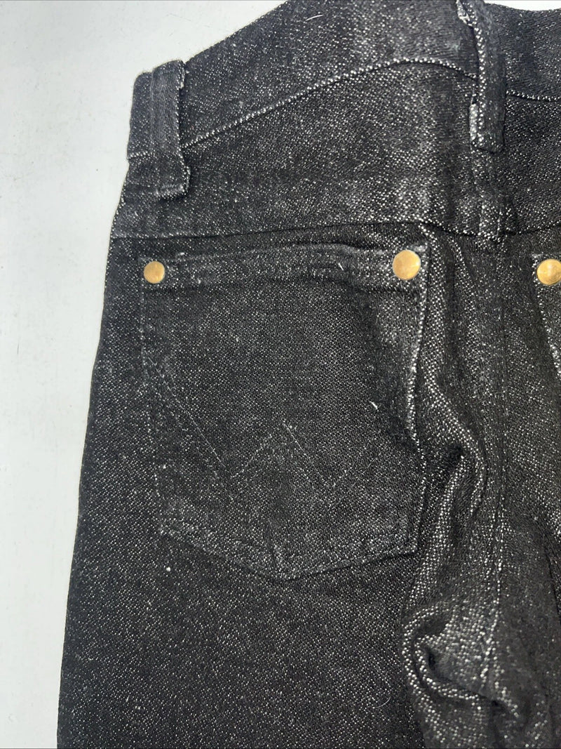 New Boys Black Wrangler Pro Rodeo Cowboy Cut Denim Jeans. 8/24 Regular C-23