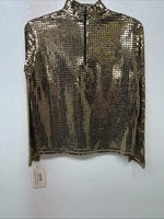 New Women’s 1849 Authentic Ranchwear Gold Long Sleeve Show Shirt Small WW-7