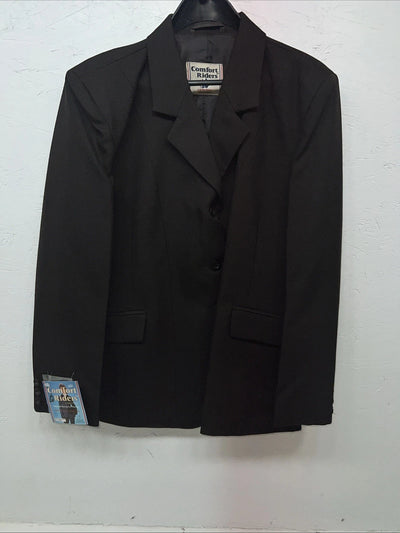 New Women’s Comfort Riders Black Hunt Meister Riding Coat 20R JJ-610